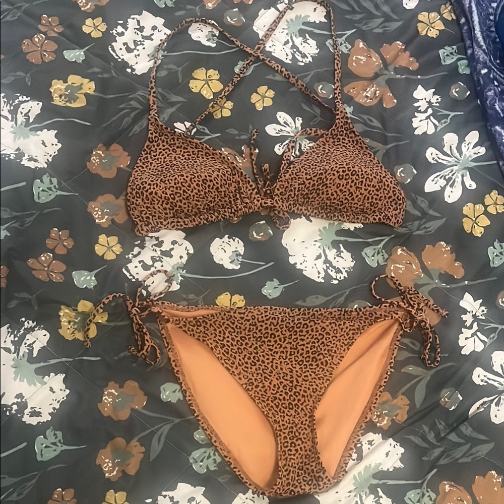 Xhilaration Animal Print Bikini Set